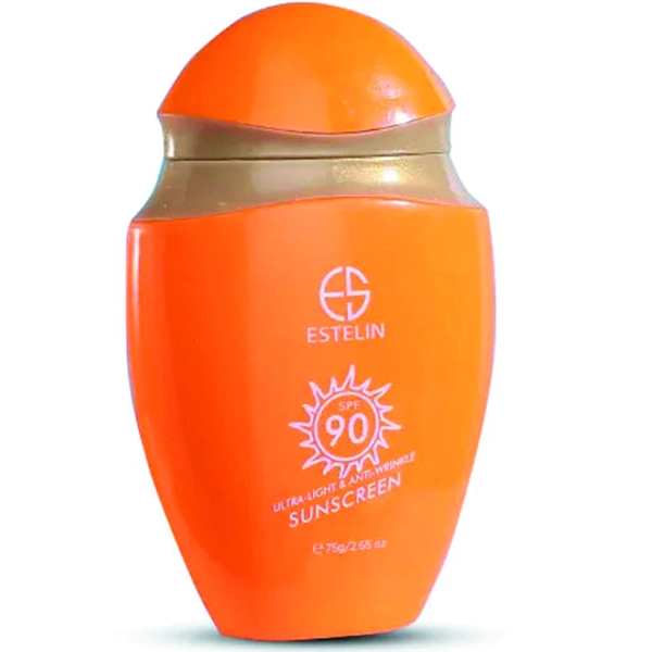 کرم ضد آفتاب ضد چروک استلین اصل SPF90 فوق العاده سبک 75 گرم | ESTELIN SUNSCREEN Ultra-Light & Anti-Wrinkle SPF90 75g